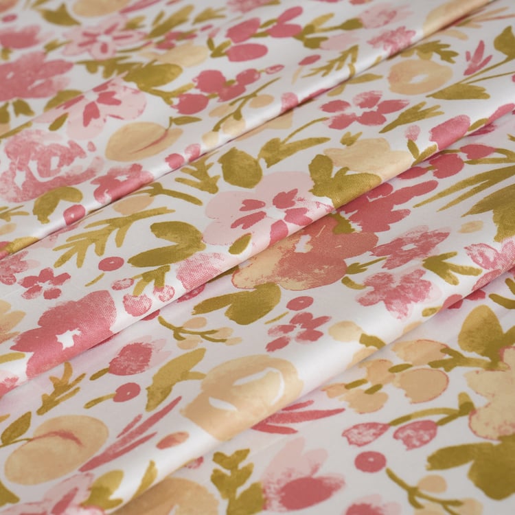 MASPAR Sensory Bloom Cotton 200TC Floral Print 2Pcs Single Bedsheet Set