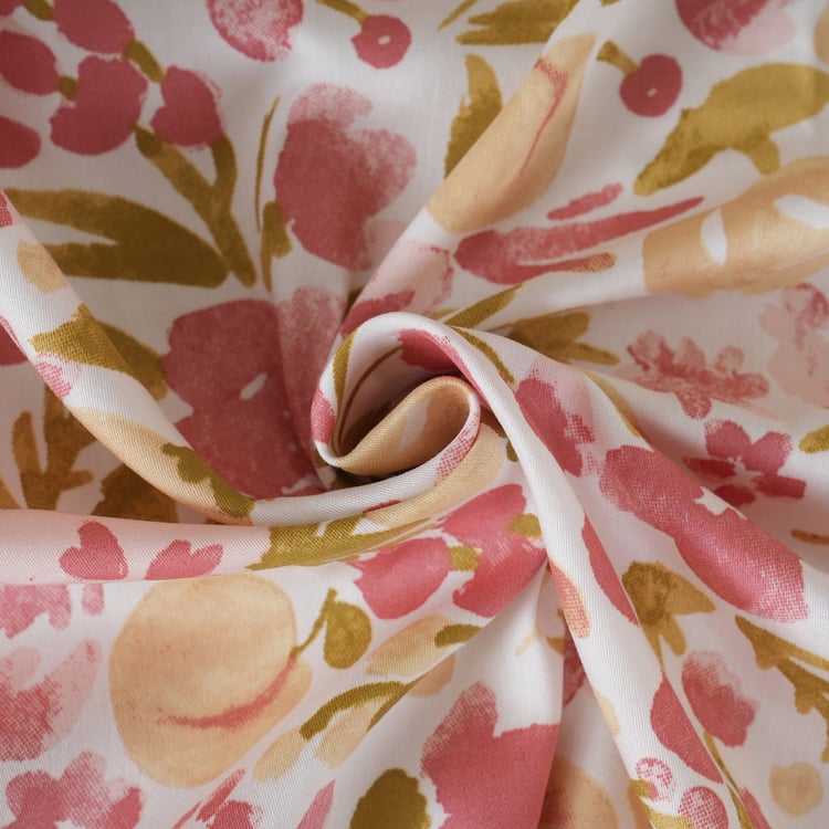 MASPAR Sensory Bloom Cotton 200TC Floral Print 2Pcs Single Bedsheet Set