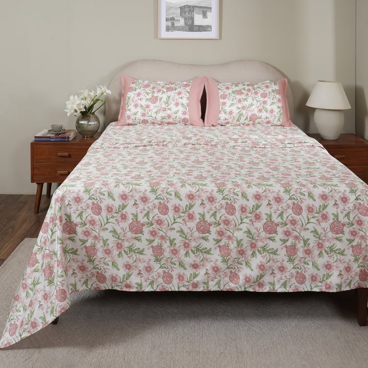 MASPAR Sensory Bloom Cotton 200TC Floral Print 2Pcs Single Bedsheet Set