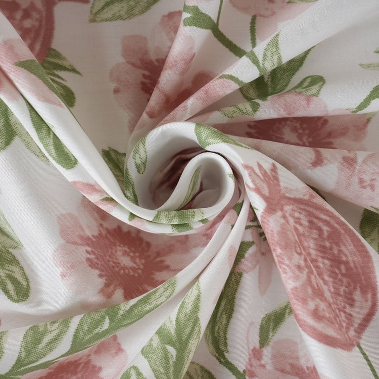 MASPAR Sensory Bloom Cotton 200TC Floral Print 3Pcs Queen Bedsheet Set