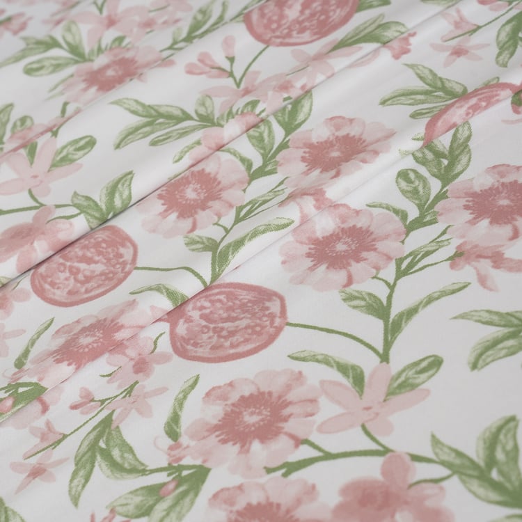 MASPAR Sensory Bloom Cotton 200TC Floral Print 3Pcs Super King Bedsheet Set