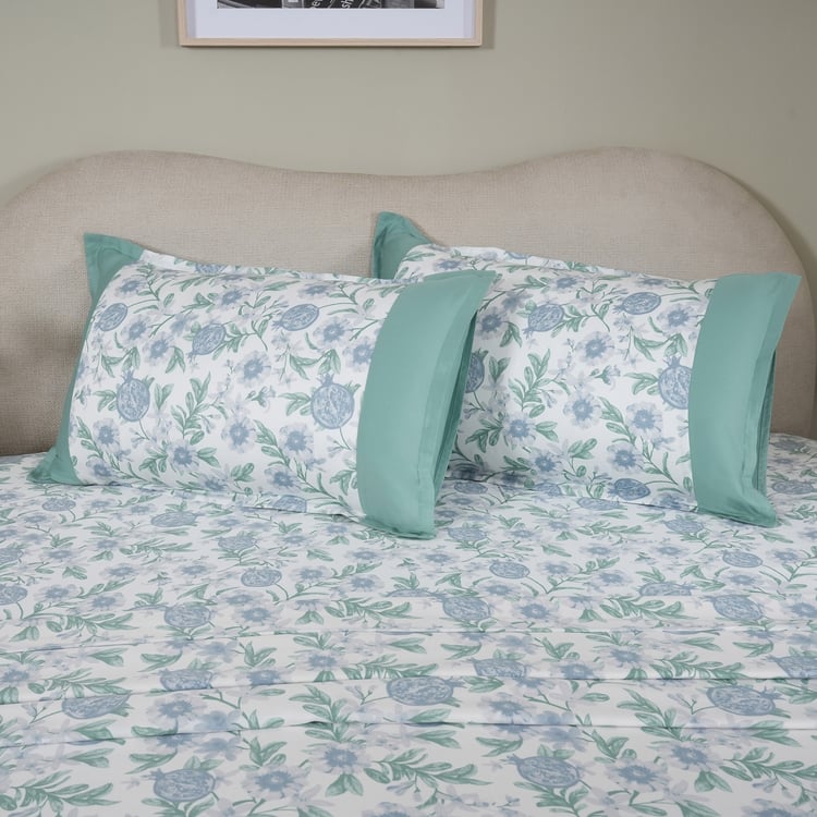 MASPAR Sensory Bloom Cotton 200TC Floral Print 2Pcs Single Bedsheet Set