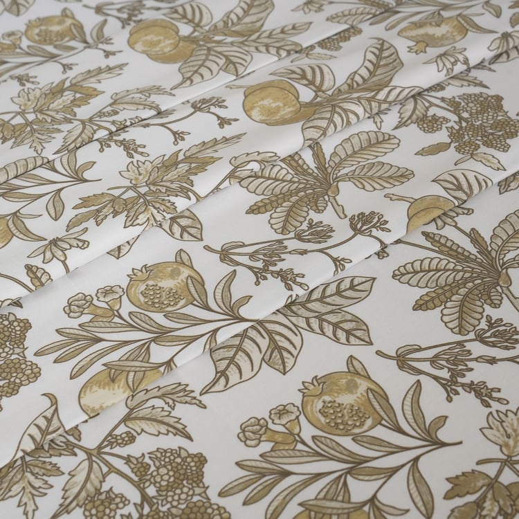 MASPAR Sensory Bloom Cotton 200TC Printed 3Pcs Super King Bedsheet Set