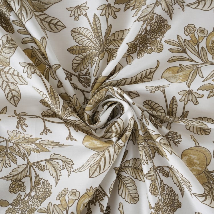 MASPAR Sensory Bloom Cotton 200TC Printed 3Pcs Super King Bedsheet Set