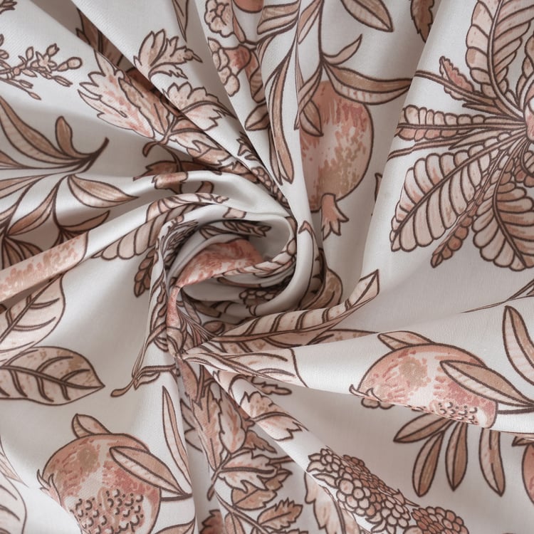 MASPAR Sensory Bloom Cotton 200TC Printed 3Pcs Queen Bedsheet Set