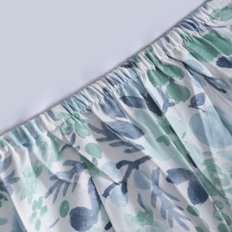 MASPAR Sensory Bloom Cotton 200TC Floral Print 3Pcs King Fitted Bedsheet Set