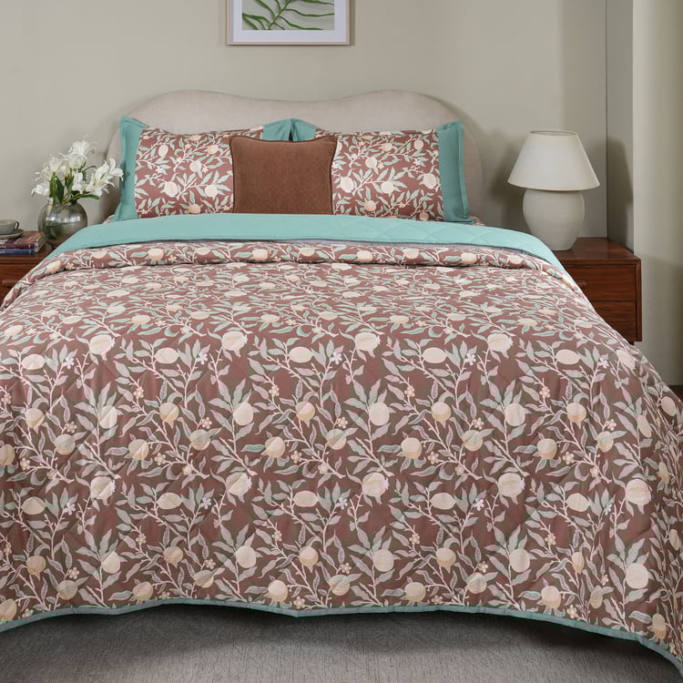 MASPAR Sensory Bloom Cotton 6Pcs Printed Double Bed-In-A-Bag Set