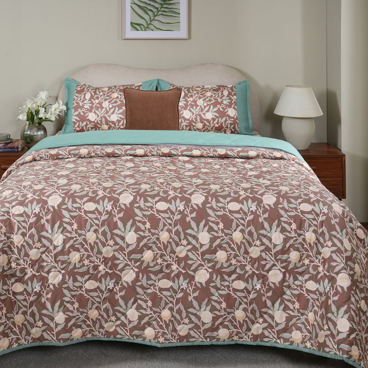 MASPAR Sensory Bloom Cotton 4Pcs Printed Double Bed-In-A-Bag Set