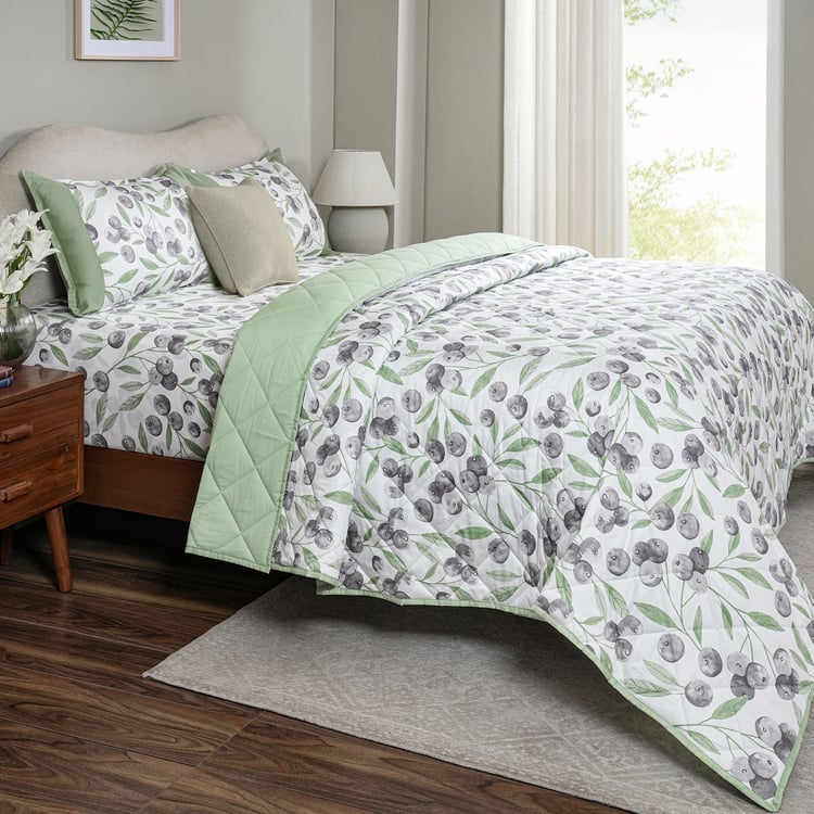 MASPAR Sensory Bloom Cotton 6Pcs Printed Double Bed-In-A-Bag Set