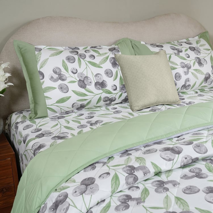 MASPAR Sensory Bloom Cotton 6Pcs Printed Double Bed-In-A-Bag Set