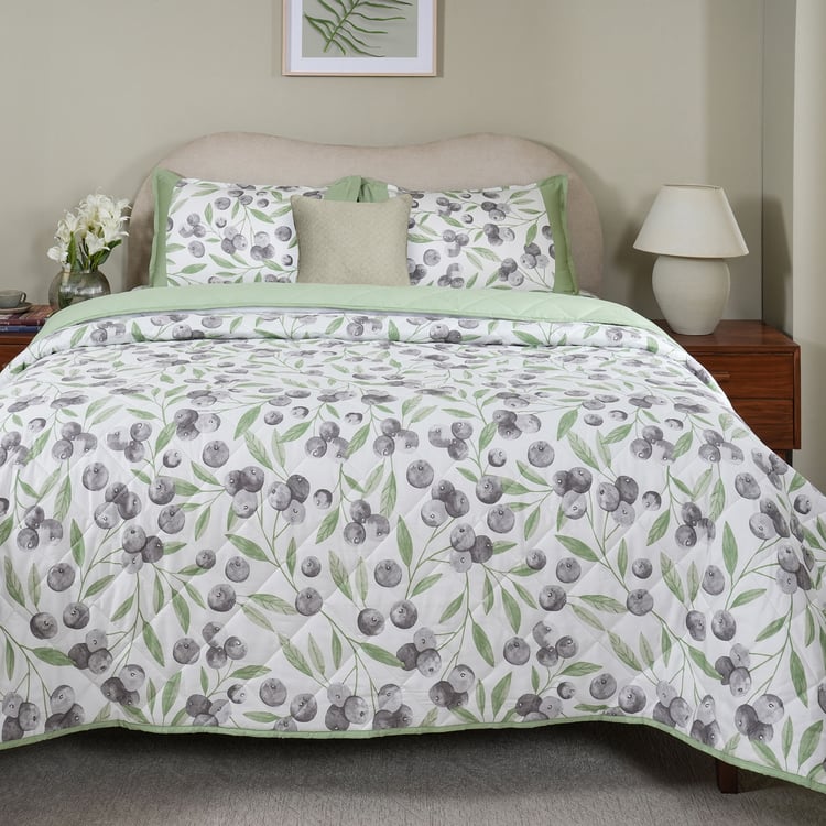 MASPAR Sensory Bloom Cotton 4Pcs Printed Double Bed-In-A-Bag Set