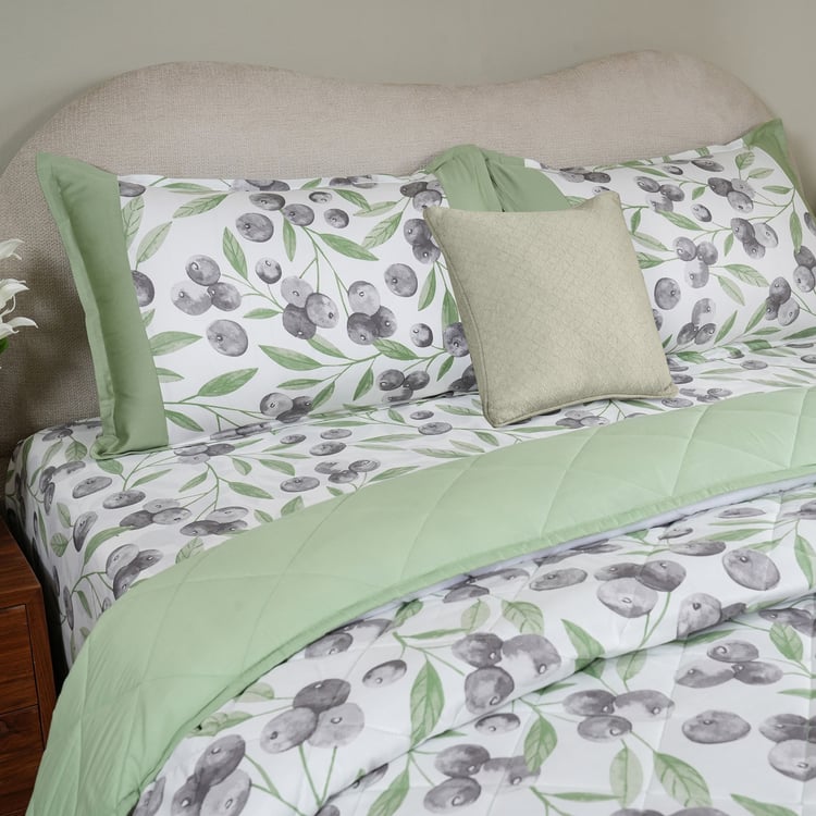 MASPAR Sensory Bloom Cotton 4Pcs Printed Double Bed-In-A-Bag Set