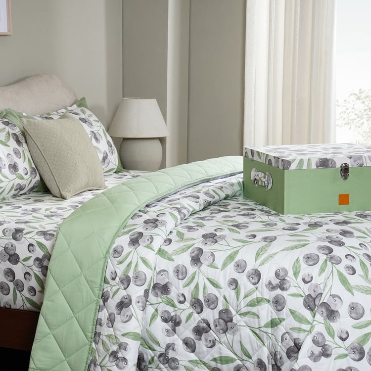 MASPAR Sensory Bloom Cotton 4Pcs Printed Double Bed-In-A-Bag Set