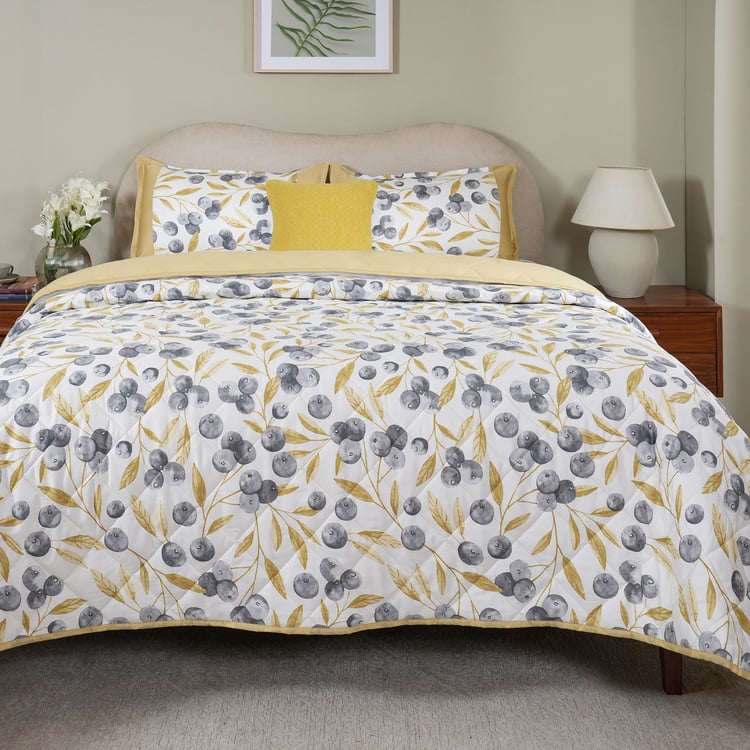 MASPAR Sensory Bloom Cotton 6Pcs Printed Double Bed-In-A-Bag Set
