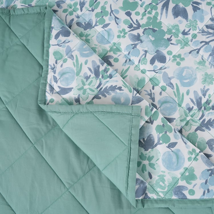 MASPAR Sensory Bloom Cotton 6Pcs Floral Print Double Bed-In-A-Bag Set