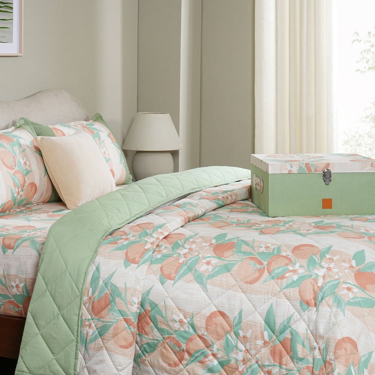 MASPAR Sensory Bloom Cotton 6Pcs Printed Double Bed-In-A-Bag Set