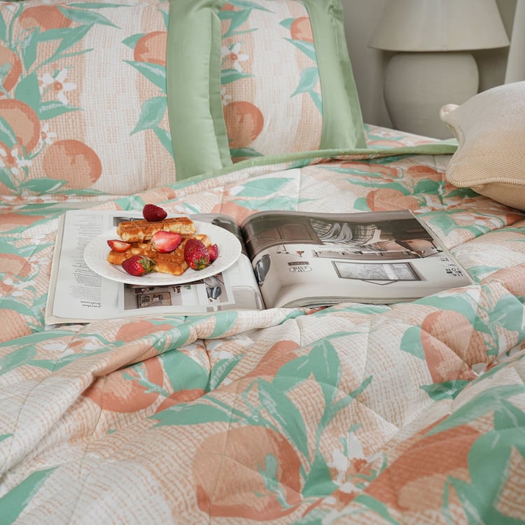 MASPAR Sensory Bloom Cotton 6Pcs Printed Double Bed-In-A-Bag Set