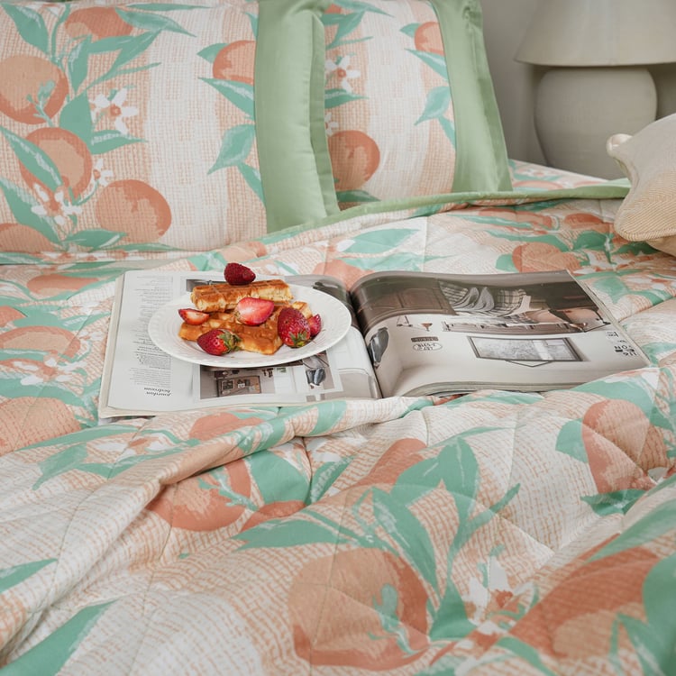MASPAR Sensory Bloom Cotton 4Pcs Printed Double Bed-In-A-Bag Set