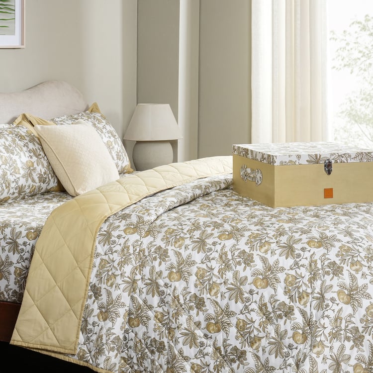 MASPAR Sensory Bloom Cotton 6Pcs Printed Double Bed-In-A-Bag Set