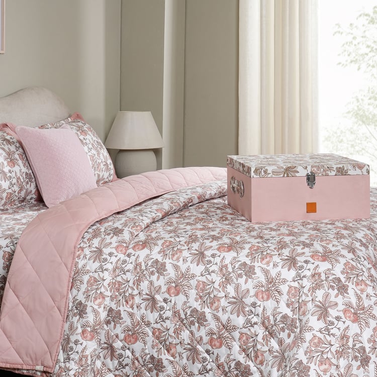 MASPAR Sensory Bloom Cotton 6Pcs Printed Double Bed-In-A-Bag Set