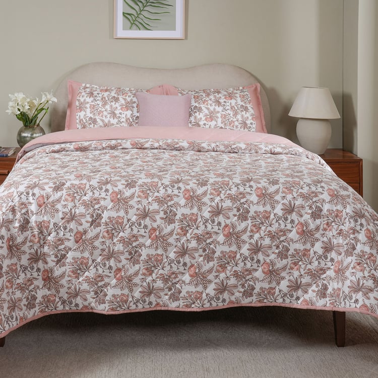 MASPAR Sensory Bloom Cotton 6Pcs Printed Double Bed-In-A-Bag Set