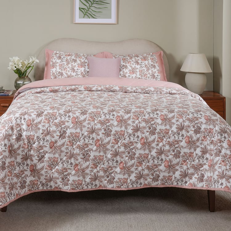 MASPAR Sensory Bloom Cotton 4Pcs Printed Double Bed-In-A-Bag Set