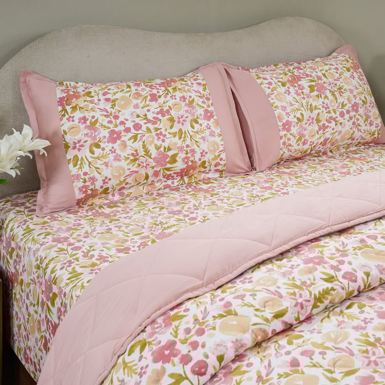 MASPAR Sensory Bloom Cotton Floral Print Double Quilt