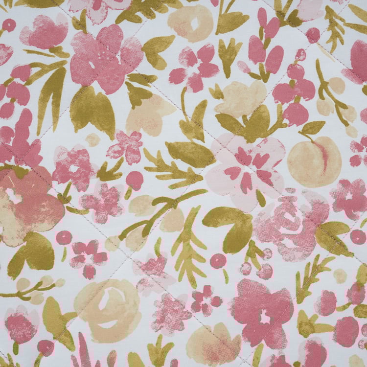 MASPAR Sensory Bloom Cotton Floral Print Double Quilt