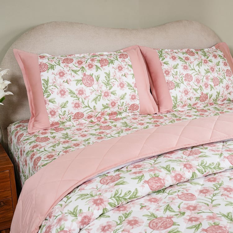 MASPAR Sensory Bloom Cotton Floral Print Double Quilt