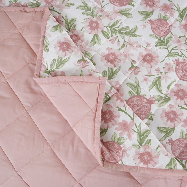 MASPAR Sensory Bloom Cotton Floral Print Double Quilt