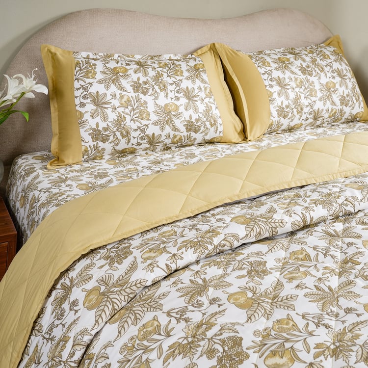 MASPAR Sensory Bloom Cotton Floral Print Double Quilt