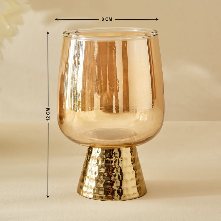 Kimora Austin Fantasy Set of 2 Glass Pedestal T-Light Holders