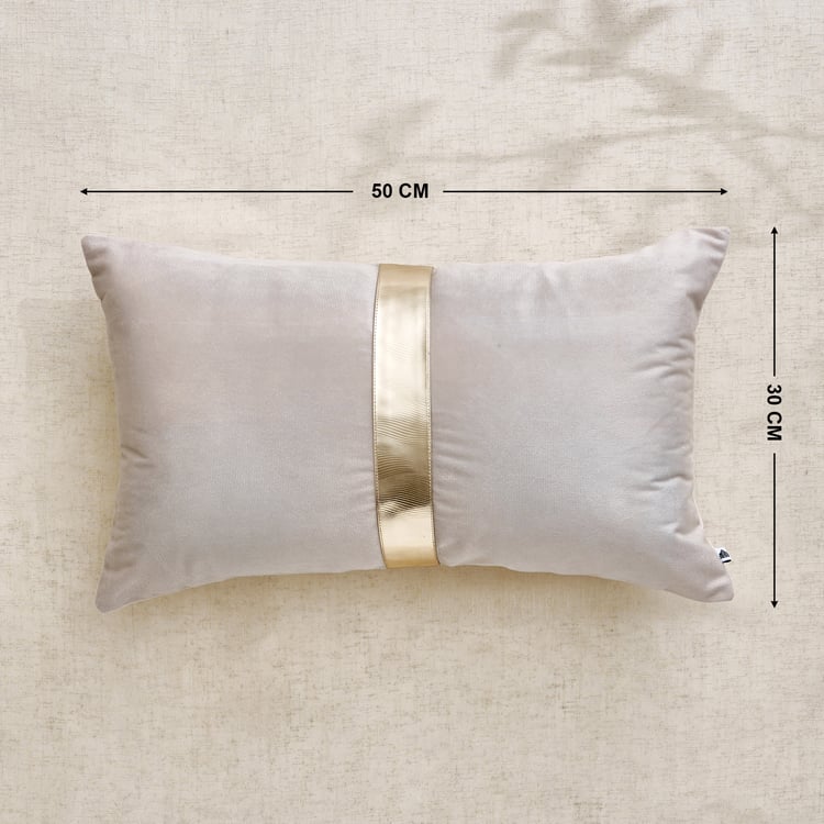 Glimmer Dusk Velluxe Belt Detail Cushion Cover - 50x30cm