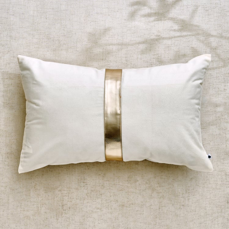 Glimmer Luxe Velluxe Belt Detail Cushion Cover - 50x30cm
