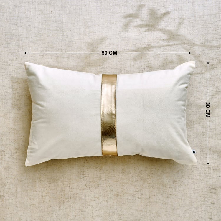 Glimmer Luxe Velluxe Belt Detail Cushion Cover - 50x30cm