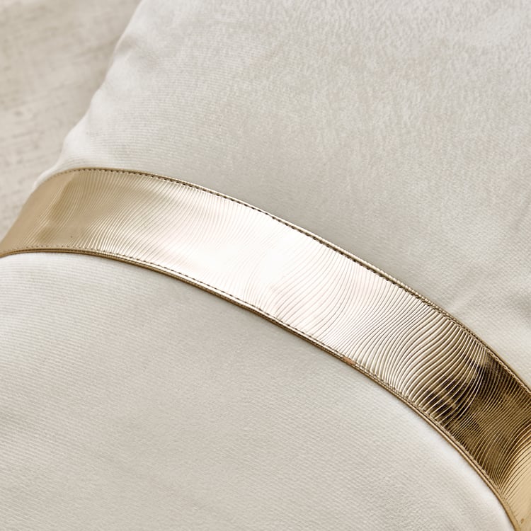 Glimmer Luxe Velluxe Belt Detail Cushion Cover - 50x30cm