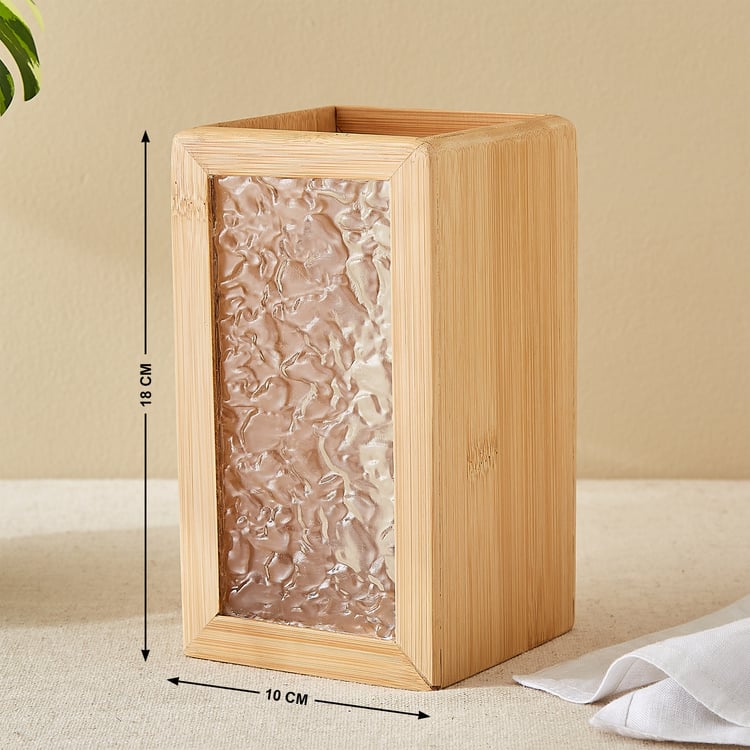 Zyra Vista Bamboo Utensils Holder