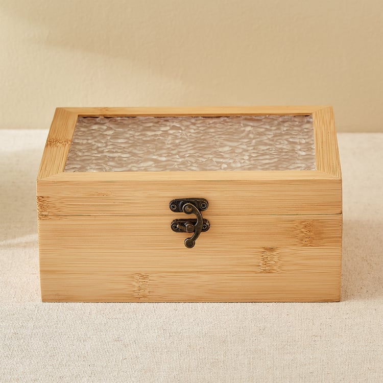 Zyra Vista Bamboo Storage Organiser with Lid