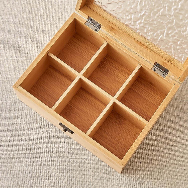 Zyra Vista Bamboo Storage Organiser with Lid