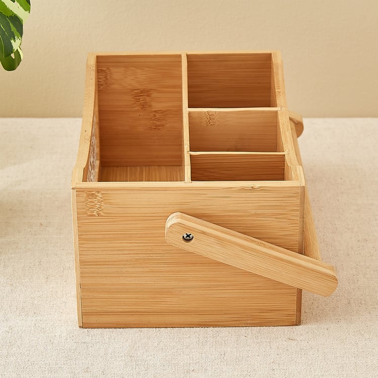Zyra Vista Bamboo Kitchen Caddy Box