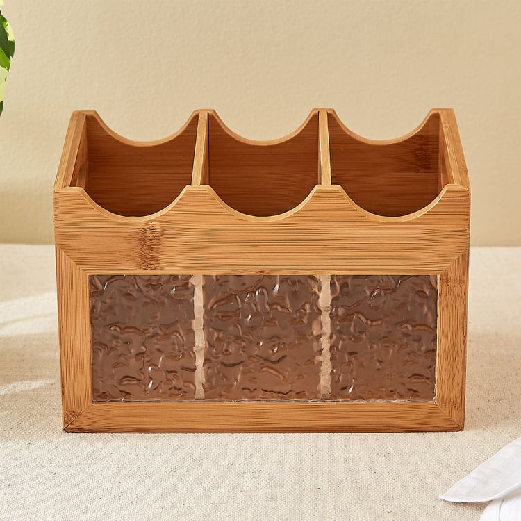 Zyra Vista Bamboo Cutlery Holder
