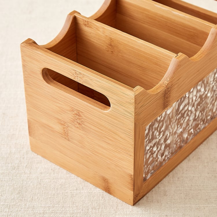 Zyra Vista Bamboo Cutlery Holder