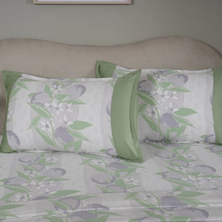 MASPAR Sensory Bloom Cotton 200TC Printed 2Pcs Single Bedsheet Set