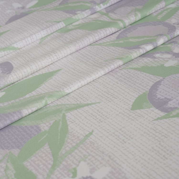 MASPAR Sensory Bloom Cotton 200TC Printed 3Pcs Queen Bedsheet Set