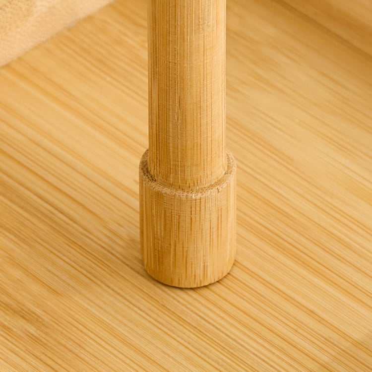 Elvo Seong Set of 4 Borosilicate Glass Tumblers with Bamboo Holder - 380ml
