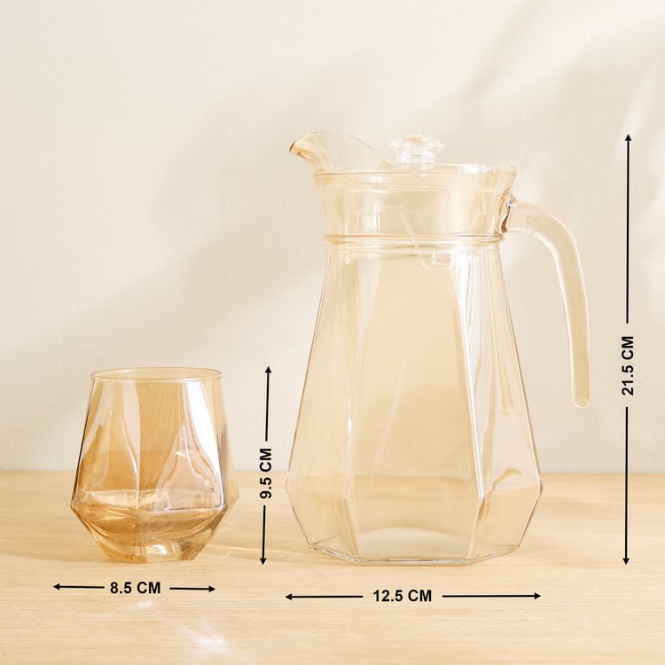 Elvo Seong Set of 4 Glass Tumblers with Jug