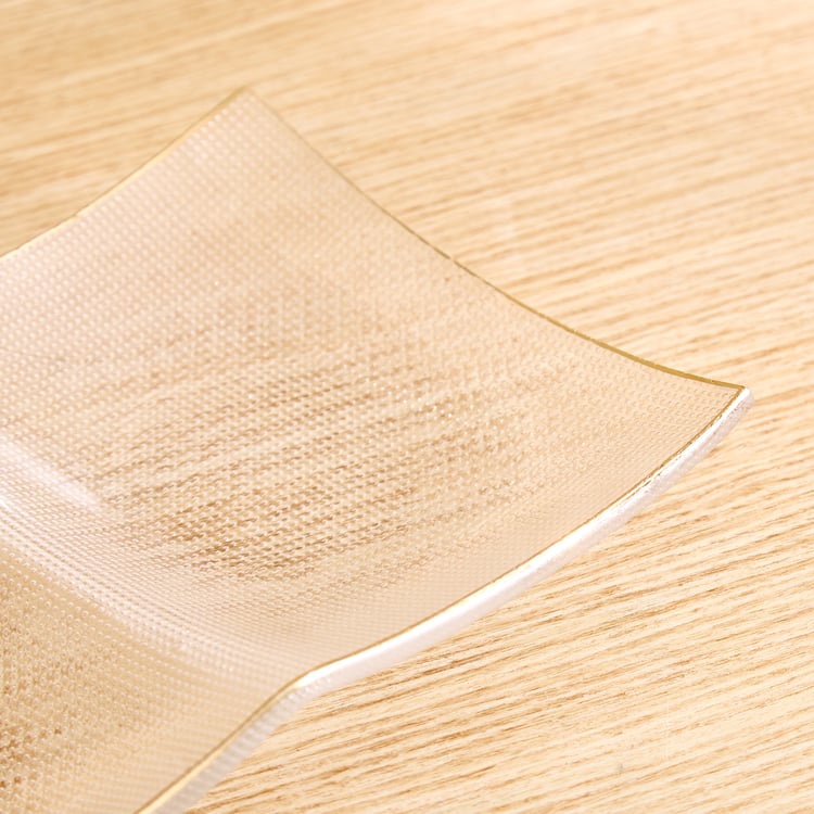 Olen Gleam Glass 3 Partition Serving Platter - 26x10.5cm