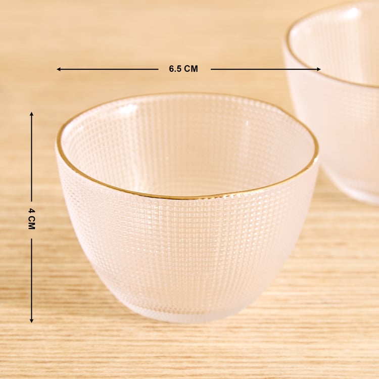Olen Gleam 3Pcs Glass Chip and Dip Platter