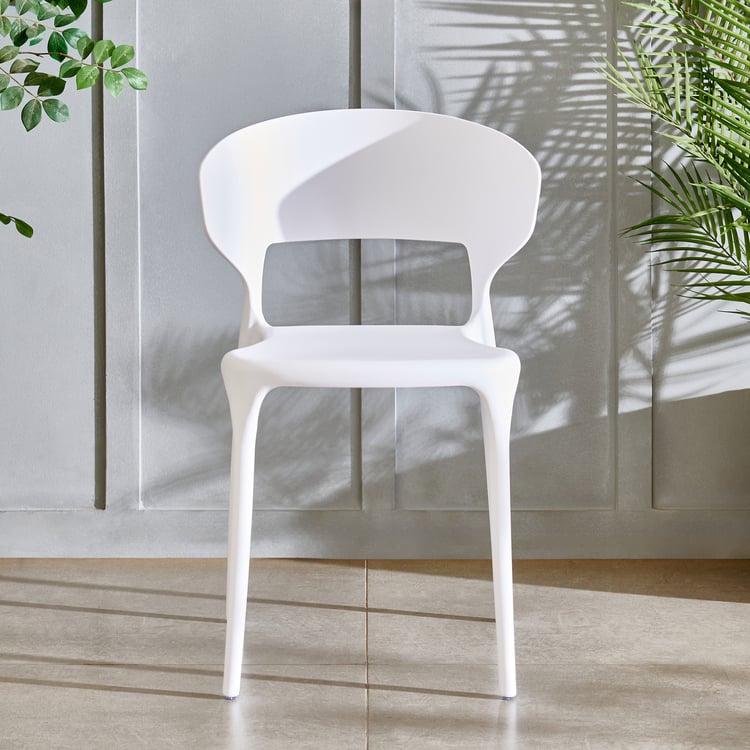 Capri NXT Polypropylene Cafe Chair - White