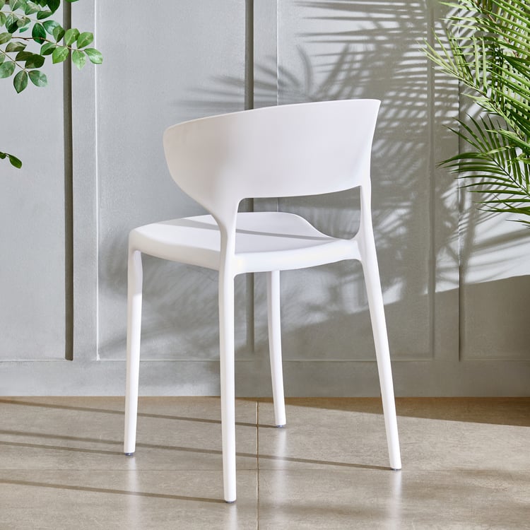 Capri NXT Polypropylene Cafe Chair - White